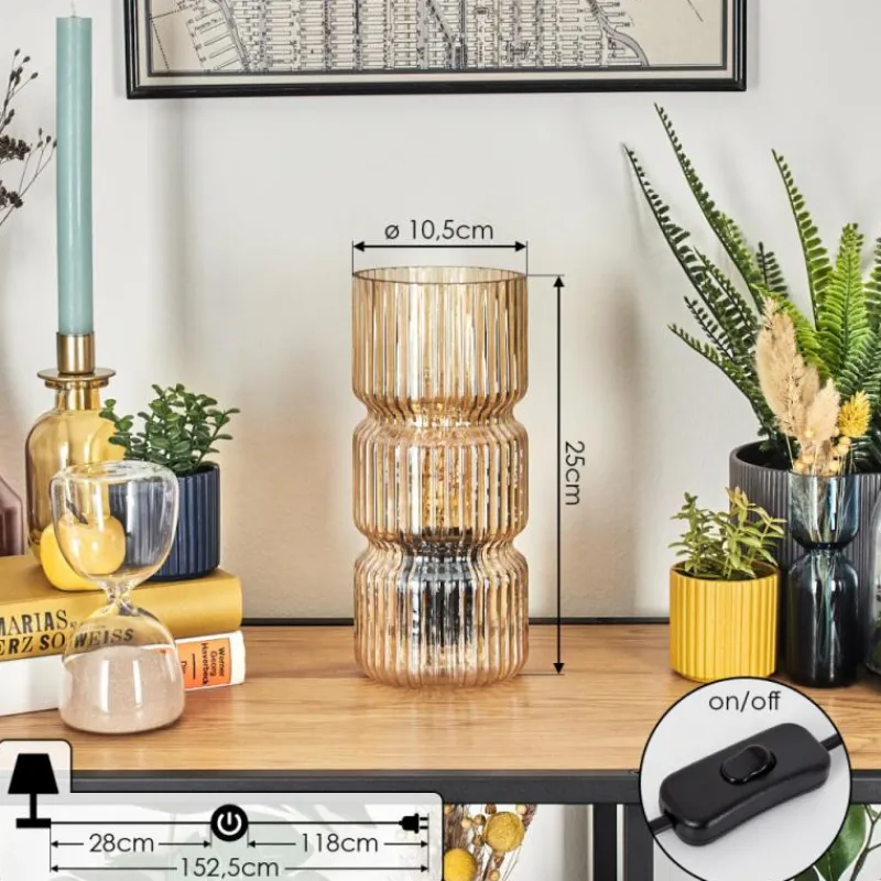 hofstein Penteado Lampe à poser Noir, 1 lumière