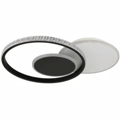 Luminaires Globo Lighting Perlix Plafonnier LED Noir, Blanc, 1 lumière* Éclairage Led