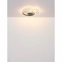 Luminaires Globo Lighting Perlix Plafonnier LED Noir, Blanc, 1 lumière* Éclairage Led