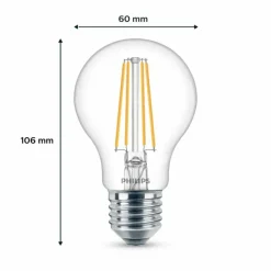 Luminaires Philips Philips Classic Lot de 2 LED E27 7 watt 4000 kelvin 850 lumen