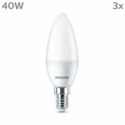 Luminaires Philips Philips Classic Lot de 3 LED E14 4,9 watt 2700 kelvin 470 lumen