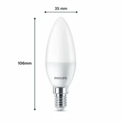 Luminaires Philips Philips Classic Lot de 3 LED E14 4,9 watt 2700 kelvin 470 lumen