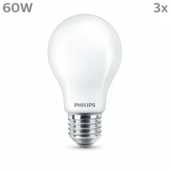 Luminaires Philips Philips Classic Lot de 3 LED E27 7 watt 2700 kelvin 806 lumen