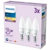 Luminaires Philips Philips Classic Lot de 3 LED E14 2,8 watt 2700 kelvin 250 lumen