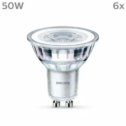 Luminaires Philips Philips Classic Lot de 6 LED GU10 4,6 watt 2700 kelvin 355 lumen