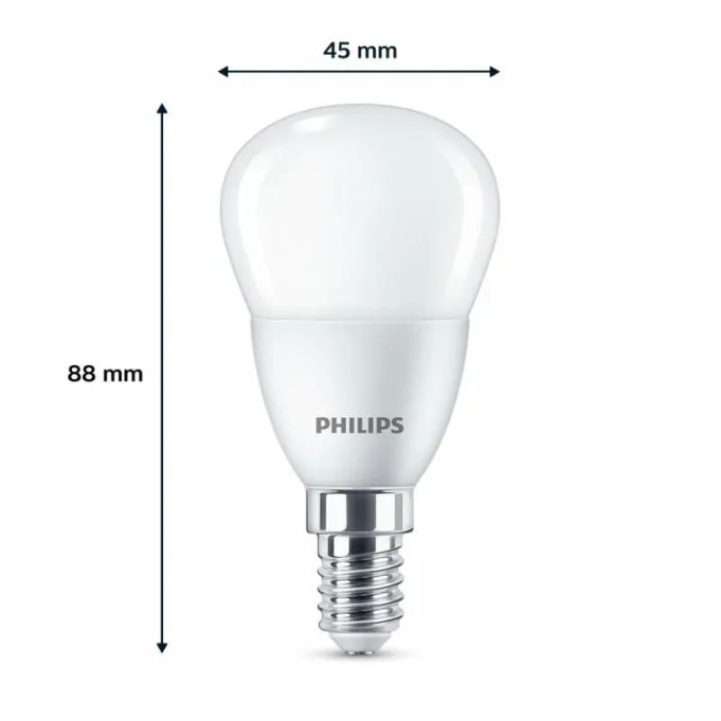 Luminaires Philips Philips Classic Lot de 3 LED E14 4,9 watt 2700 kelvin 470 lumen