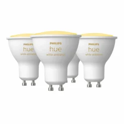 Luminaires Philips Philips Hue - Jeu de 4 LED GU10 de 5 watts 22006500 Kelvin 350 lumens