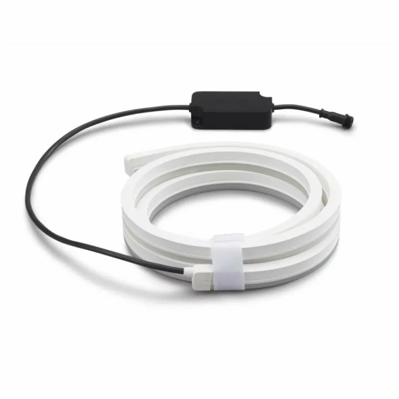 Luminaires Philips Philips Hue Lot de 2 bandes LED d'extérieur Transparent, 1 lumière, Changeur de couleurs