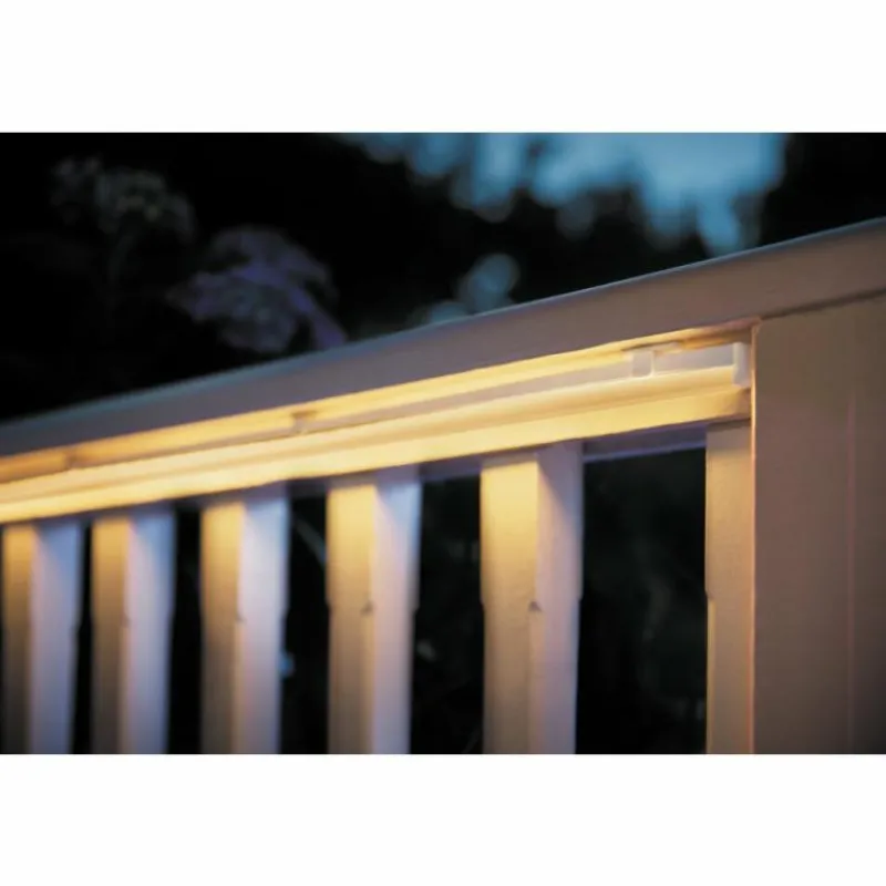 Luminaires Philips Philips Hue Lot de 2 Bandes LED d'extérieur Transparent, 1 lumière, Changeur de couleurs