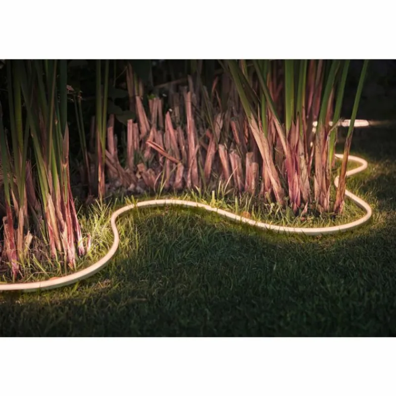 Luminaires Philips Philips Hue Lot de 2 Bandes LED d'extérieur Transparent, 1 lumière, Changeur de couleurs