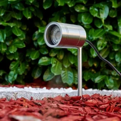 hofstein Pieu de jardin Froslev Chrome, 1 lumière