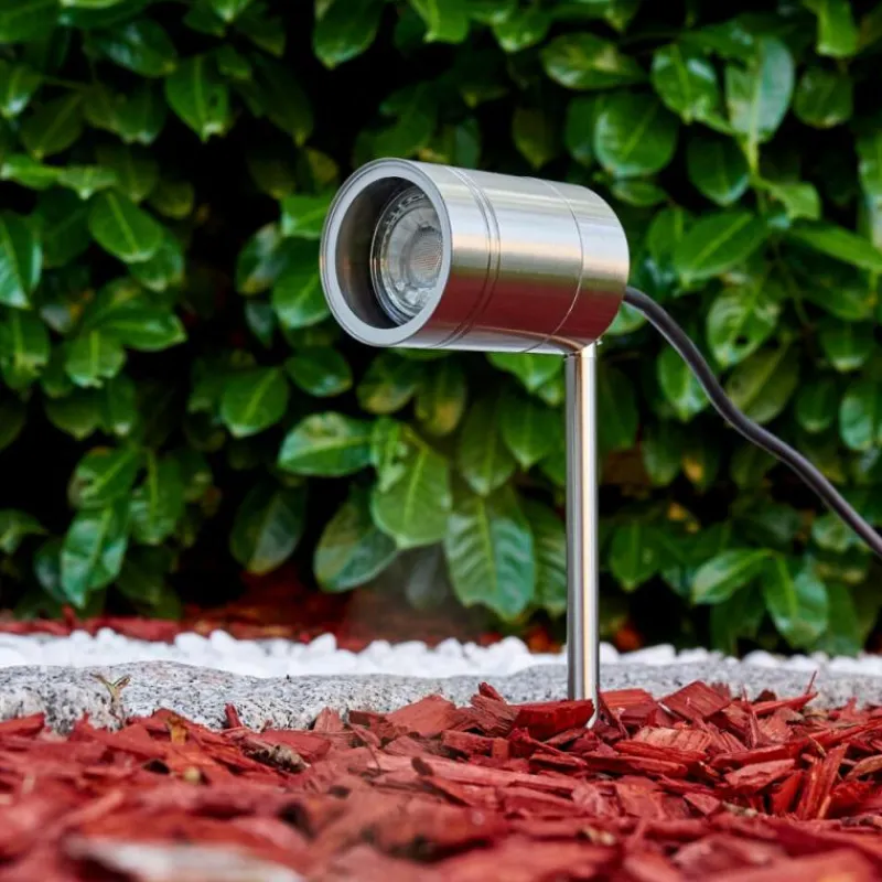 hofstein Pieu de jardin Froslev Chrome, 1 lumière