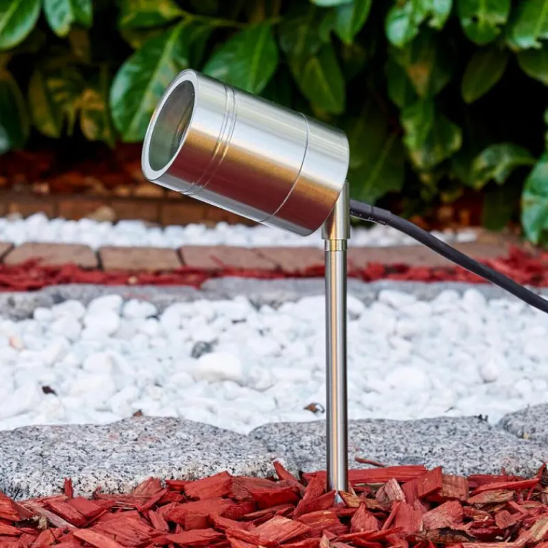 hofstein Pieu de jardin Froslev Chrome, 1 lumière