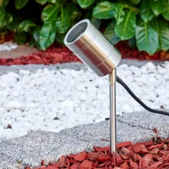 hofstein Pieu de jardin Froslev Chrome, 1 lumière