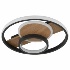 Lampes En Bois-Luminaires Globo Lighting Pikara Plafonnier LED Couleur bois, 1 lumière