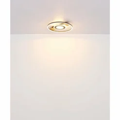 Lampes En Bois-Luminaires Globo Lighting Pikara Plafonnier LED Couleur bois, Noir, 1 lumière