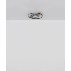 Lampes En Bois-Luminaires Globo Lighting Pikara Plafonnier LED Couleur bois, Noir, 1 lumière