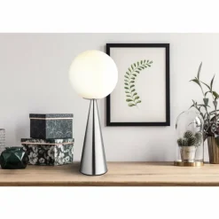 Luminaires Globo Lighting Pinapl Lampe à poser Nickel mat, 1 lumière