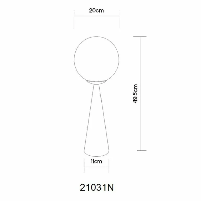 Luminaires Globo Lighting Pinapl Lampe à poser Nickel mat, 1 lumière
