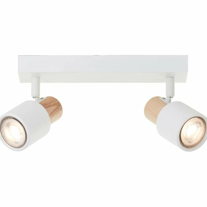 Luminaires Scandinaves-Luminaires Brilliant Pini Spot de plafond Blanc, 2 lumières