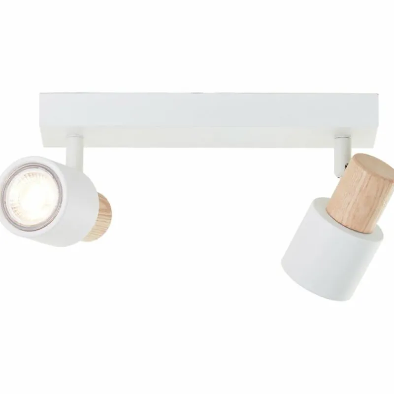 Luminaires Scandinaves-Luminaires Brilliant Pini Spot de plafond Blanc, 2 lumières