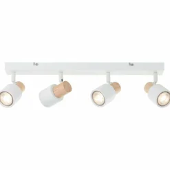 Luminaires Scandinaves-Luminaires Brilliant Pini Spot de plafond Blanc, 4 lumières