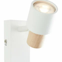 Luminaires Scandinaves-Luminaires Brilliant Pini Spot mural Blanc, 1 lumière