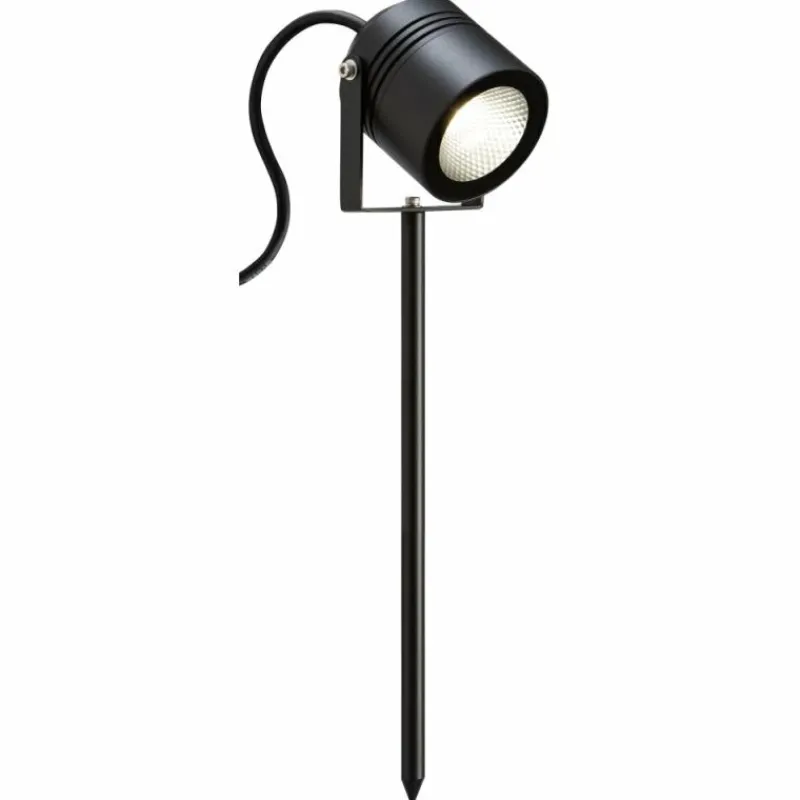 Luminaires LCD pique de terre LCD Langenfeld LED Noir, 1 lumière