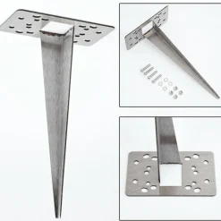 hofstein pique de terre Titon Acier inoxydable