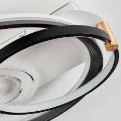 Lampes Dorées-hofstein Plafonnier Agordela LED Or, Blanc, 1 lumière