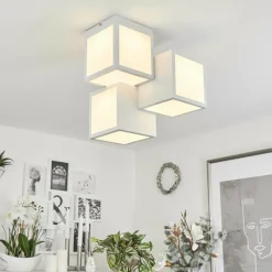 hofstein Plafonnier Allonville LED Blanc, 1 lumière
