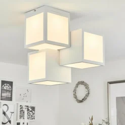hofstein Plafonnier Allonville LED Blanc, 1 lumière