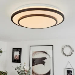 hofstein Plafonnier Almograve LED Blanc, 1 lumière, Télécommandes