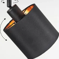 Lampes En Tissu-hofstein Plafonnier Alsen Bois clair, Noir, 3 lumières