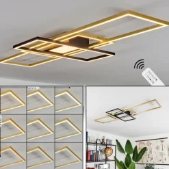 hofstein Plafonnier Alsterbro LED Noir, 1 lumière