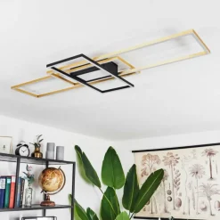 hofstein Plafonnier Alsterbro LED Noir, 1 lumière