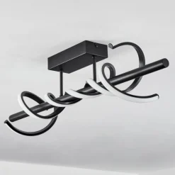 hofstein Plafonnier Alvarim LED Noir, 1 lumière