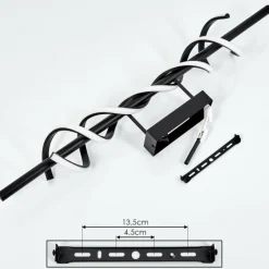 hofstein Plafonnier Alvarim LED Noir, 1 lumière