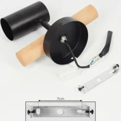 hofstein Plafonnier Arbrentin Écru, Noir, 1 lumière