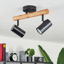 hofstein Plafonnier Arbrentin Écru, Noir, 2 lumières