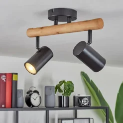 hofstein Plafonnier Arbrentin Écru, Noir, 2 lumières