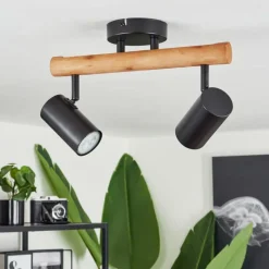 hofstein Plafonnier Arbrentin Écru, Noir, 2 lumières