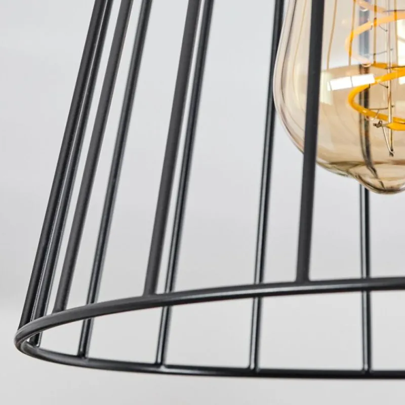 Lampes Industrielles-hofstein Plafonnier Arrawarra Écru, Noir, 1 lumière