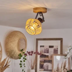 Luminaires Scandinaves-hofstein Plafonnier Auboncourt Écru, 1 lumière