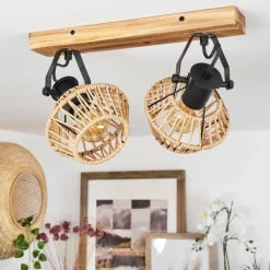 Luminaires Scandinaves-hofstein Plafonnier Auboncourt Écru, 2 lumières