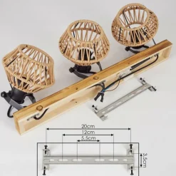 Luminaires Scandinaves-hofstein Plafonnier Auboncourt Écru, 3 lumières