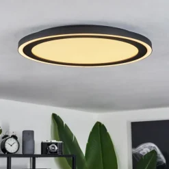 hofstein Plafonnier Audrieu LED Noir, Blanc, 2 lumières