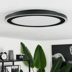 hofstein Plafonnier Audrieu LED Noir, Blanc, 2 lumières