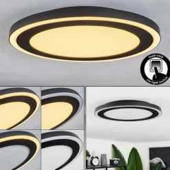 hofstein Plafonnier Audrieu LED Noir, 2 lumières