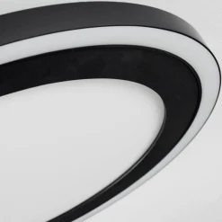 hofstein Plafonnier Audrieu LED Noir, 2 lumières